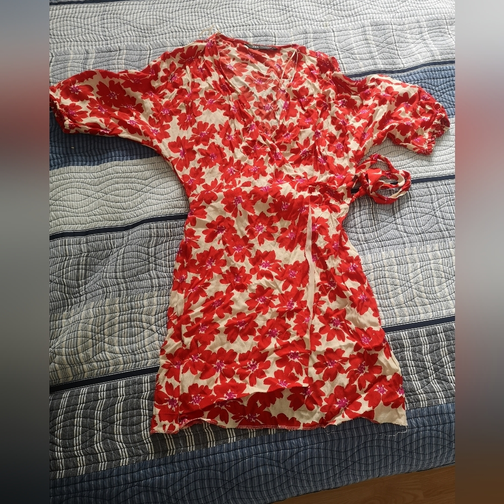ZARA wrap mini dress